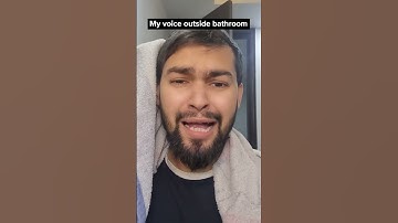 MY VOICE INSIDE BATHROOM  VS OUTSIDE #your #shorts #short #shortsvideo #shortsfeed #song