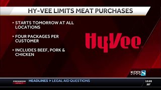 Hy-Vee to limit meat purchases at all stores due to shortages