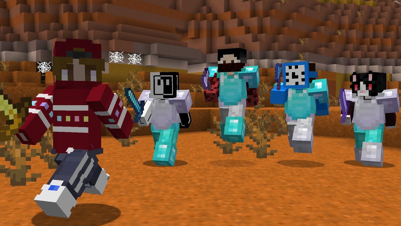 Minecraft Speedrunner VS 4 Hunters REMATCH