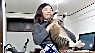 Lady Dancing with Cat 10 Hours