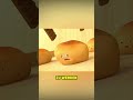 Dieses kleine Brötchen verzog das Gesicht, um nicht gefressen zu werden. #kurzvideo