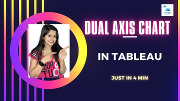 How To  Create A Dual Axis Chart In Tableau || Learn  Dual Axis Chart  Using Tableau In Just 4 Min