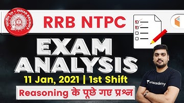 Reasoning Questions Asked in RRB NTPC 11th Jan 2021 Exam | Reasoning Questions by Hitesh Mishra