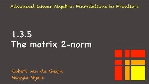 01.3.5 Matrix 2-norm