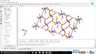 How to draw Crystal Structure of Chalcanthite Blue(CuSO4.5H2O) & Miller Plane using VESTA software