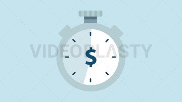 Time is Money Icon (Dollar) Animation [MOV & GIF]
