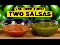 Two salsas you always need easy mexican salsa roja  salsa verde recipe