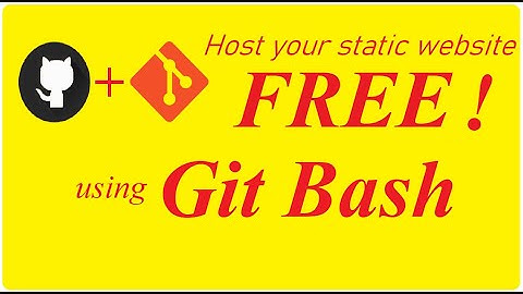 Host your website using #GitHub for FREE using gitbash