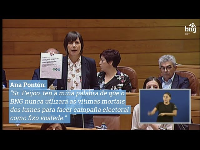 O BNG nunca utlizará as vítimas mortais dos lumes para facer campaña electoral como fixo Feijóo