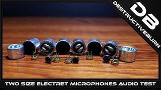 Two size Electret Microphones Audio Test from Banggood