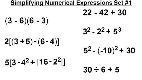 Algebra - Ch. 0.6: Basic Concepts (20.5 of 36) Simplifying an Algebraic Expression