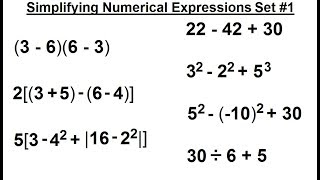 Algebra - Ch. 0.6: Basic Concepts (20.5 of 36) Simplifying an Algebraic Expression