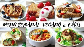 MENU VEGANO SEMANAL | MEAL PREP (Listo en 2h)