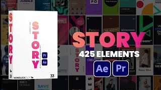 Story Pack V2 Demo | 400  Instagram Templates for After Effects & Premiere Pro