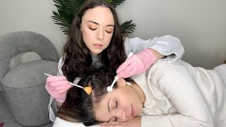 ASMR Scalp Check | Detailed Exam +Treatment (Sensory Tests, Sharp or Dull, Hair Brushing)Real Person