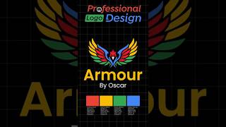 Armour By Oscar Logo Design Inspiration. #shorts #logo #vector #logomaker