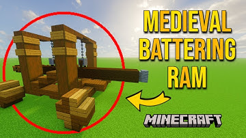 MEDIEVAL BATTERING RAM (Minecraft Tutorial)