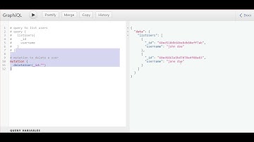 delete user mutation
