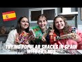 Exchange student tries popular snacks in Spain | ESP ENG