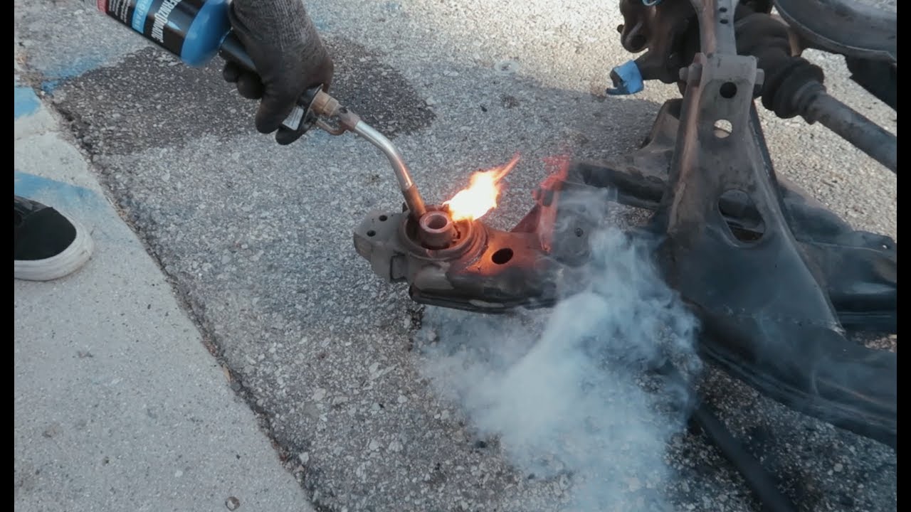 240SX S13 Aluminum Subframe Bushings Install YouTube