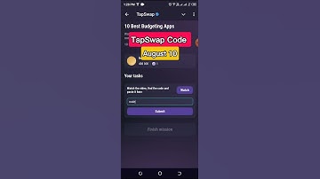 10 Best Budgeting Apps Code | Tapswap code today august 10