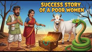 Success Story Of A Poor Women Moral Stories Cartoon English Story Learn English Motivation