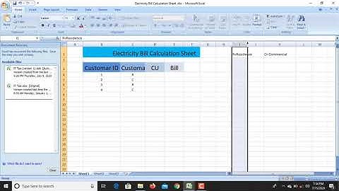 How to make Electricity Bill Calculation system on Excel Sheet - Easy Method.
