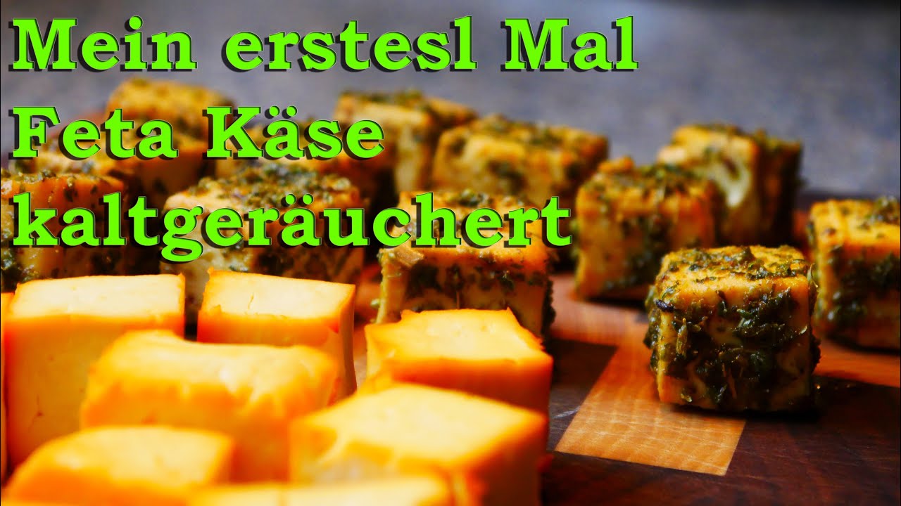 Feta kaltgeräuchert, pur und mit Kräutermantel Y-BBQ