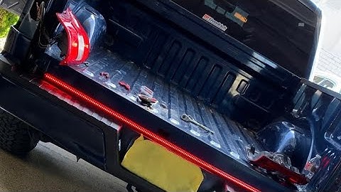 2018 f150 tailgate light bar install hard wired to tail lights explained