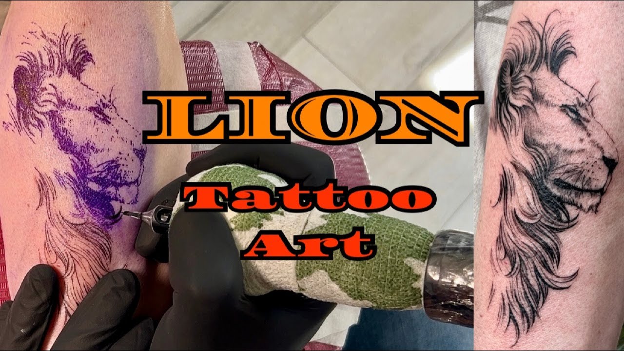 TATTOO ART 2024: Full Episode - Lion Tattoo Making in Real Time / Nice Video to Watch!