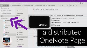 How to delete a distributed OneNote Page