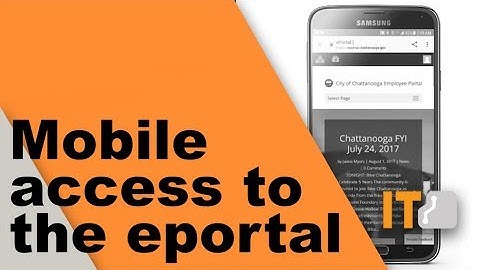 Mobile access to eportal.chattanooga.gov