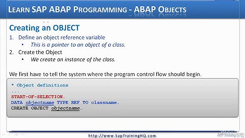 SAP OO ABAP | Object Oriented ABAP | OOPS Tutorials for Beginners