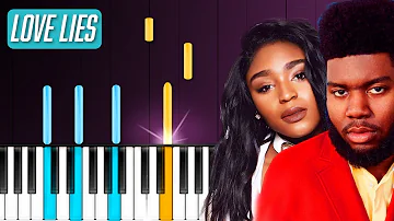 Khalid & Normani - "Love Lies" Piano Tutorial - Chords - How To Play - Cover