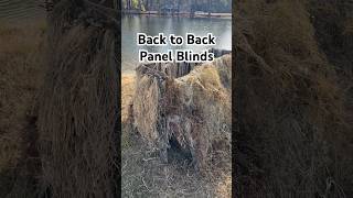 What happens if you put TWO TideWe Panel Blinds Back to Back for Hunting #duckblinds #diy #shorts