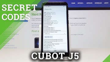 Secret Codes CUBOT J5 - Test Menu / Hidden Modes