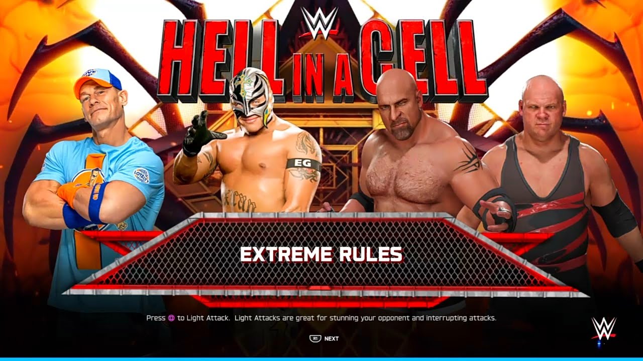 WWE 2K25: John Cena vs Rey Mysterio vs Goldberg vs Kane! Fatal 4-Way