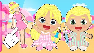 BABIES ALEX AND LILY 💗💄 Dress up as Barbie and Ken screenshot 5