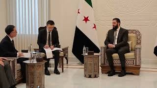 السيد الرئيس أحمد الشرع يستقبل وفداً من جمهورية الصين الشعبية