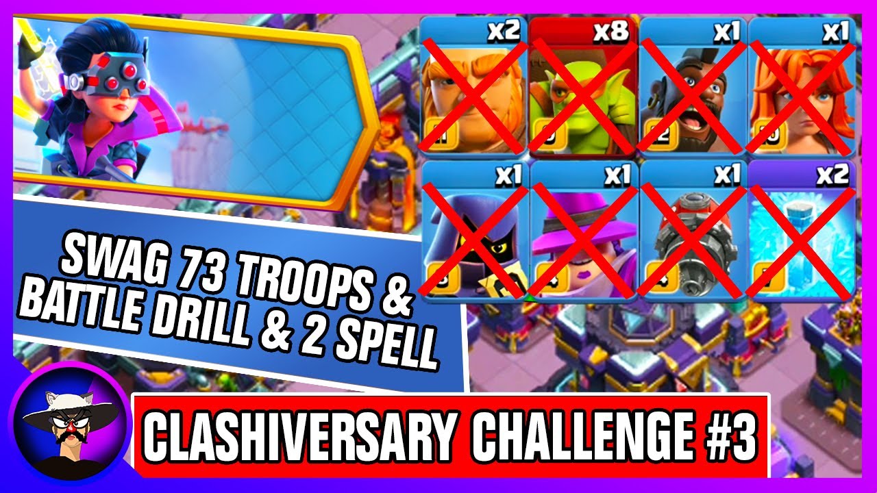 Easily 3 Star Clashiversary Challenge #3 | How to Complete Clashiversary Challenge | Clash of Clans