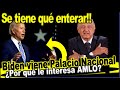 Última Hora!! Biden alista maletas para visitar a AMLO, tiene interés por cooperar con México.