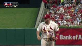 Adams makes a quick diving catch in the fifth