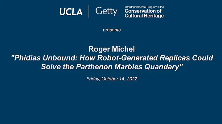 UCLA/Getty Program's Distinguished Speaker Series ...