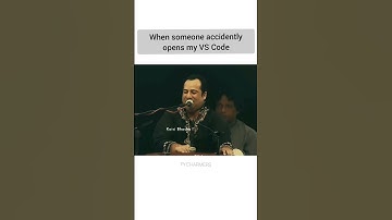 When someone accidently opens your VS Code😂 #shorts #funny #memes