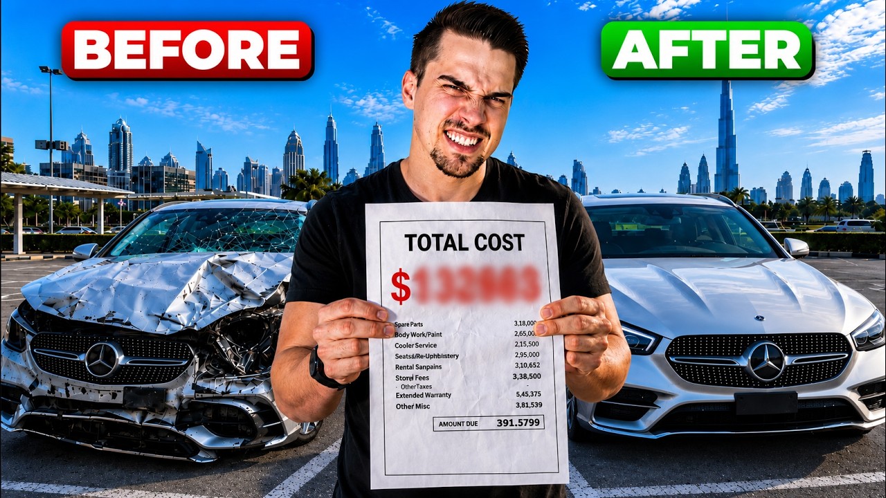 I Rebuilt A Crashed Mercedes From A Dubai Auction   Can I Make A Profit?