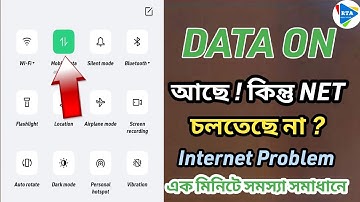 DATA চালু করেও ইন্টারনেট কাজ করছে না | Mobile Data On But Internet Not Working | internet problem BD