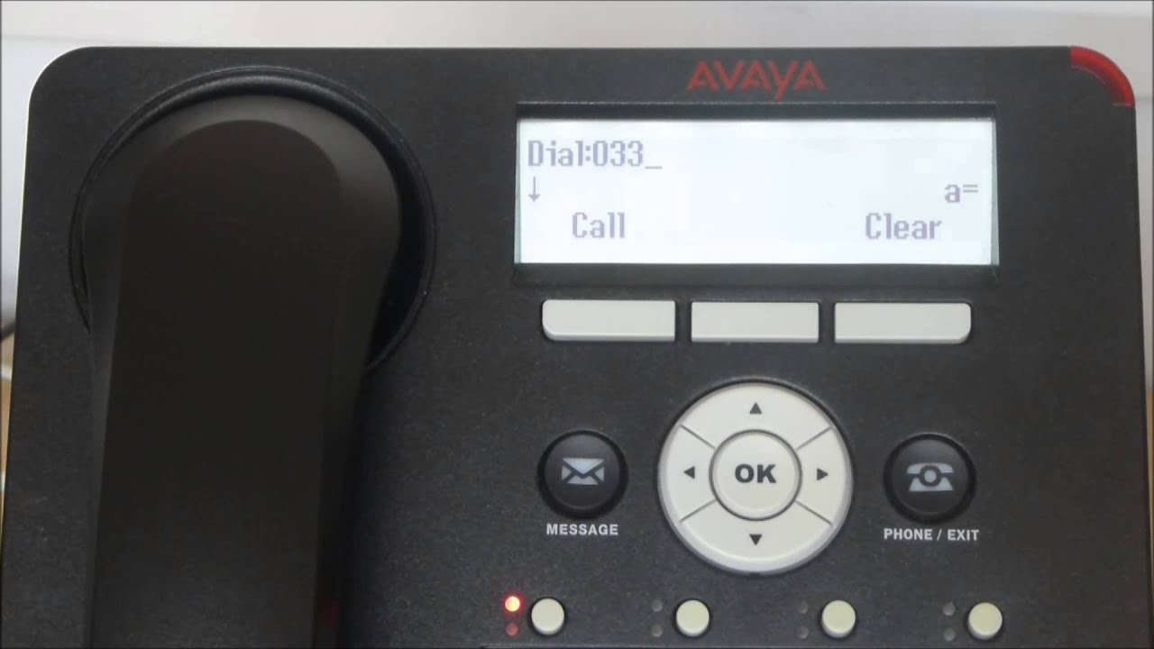 Setting your Avaya 1608, 1408, 1616 and 1416 to wait before dialing