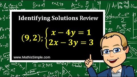Identifying Solutions of Systems Review | Expressions & Equations | Grade 8