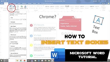 How to Insert Text Boxes in Microsoft Word Tutorial - Lesson 32