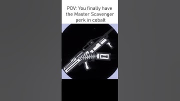 POV: You finally have the Master Scavenger perk in cobalt #shorts